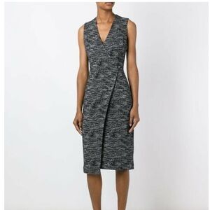 NWT Alice + Olivia Carissa Sheath Dress Black White 0